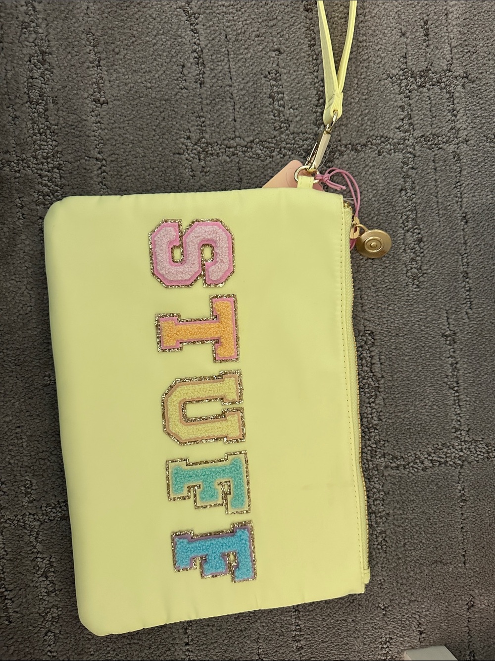 Stoney Clover Lane x Target Yellow Stuff Flat Pouch NWT